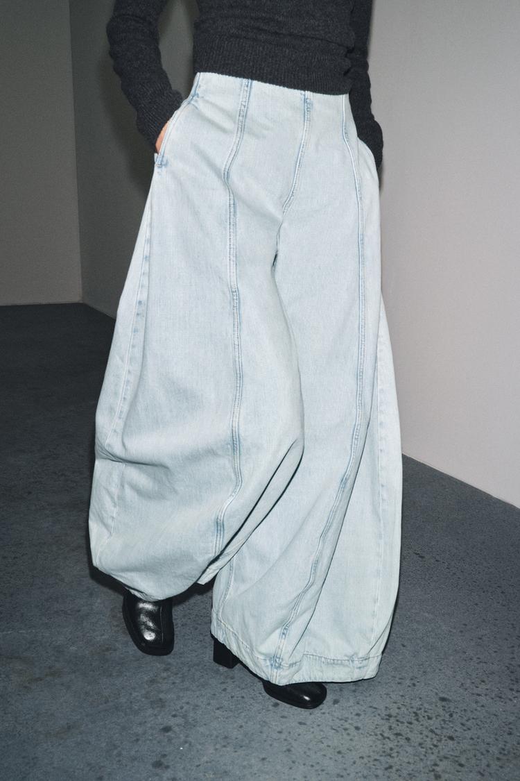 High-Rise Balloon Jeans