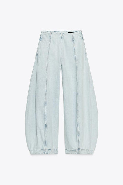 High-Rise Balloon Jeans