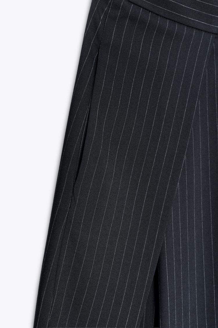 High-Rise Pinstripe Trousers